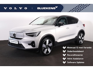 Volvo EC40 Extended Range Ultra 82 kWh - Panoramadak - IntelliSafe Assist & Surround - 360º Camera - Harman/Kardon audio - Verwarmde voorstoelen, stuur & achterbank - Parkeersensoren voor & achter - Elektr. bedienb. voorstoelen met geheugen links - Draadloze tel. lader - Warmtepomp - Extra getint glas - Inklapbare trekhaak - 20' LMV