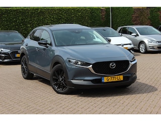 Mazda CX-30 2.0 e-SkyActiv-X M Hybrid Luxury / NL Auto! / Full option! / Trekhaak / Schuifdak / 360Camera / Head-up / Leder / Keyless / 18'' / CarPlay / Bose / Stuur+Stoelverwarming / Dodehoek / DAB / ACC