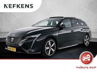 Peugeot 308 SW GT Hybrid 145pk Automaat | Navigatie | Panoramisch schuif-kanteldak | 360° Camera | Matrix LED koplampen | FOCAL Premium HiFi | Adaptieve Cruise Control | Handsfree Achterklep | Keyless | Stof/Leder/Alcantara sportstoelen | Climate Control | Parkeersensoren v+a | Draadloze Apple CarPlay / Android Auto + telefoonlader | Volledig digitaal instrumentenpaneel | Donker getint glas | Trekhaak | 18" lichtmetalen velgen |