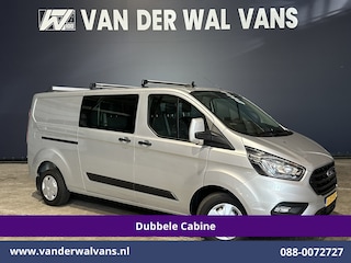 Ford Transit Custom 2.0 TDCI 131pk L2H1 Dubbele Cabine Euro6 Airco | 6-Zits | Camera | Navigatie | Apple Carplay | LED | Cruisecontrol Android Auto, Parkeersensoren, 2800kg Trekhaak, Dakdragers