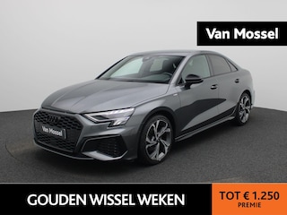 Audi A3 Limousine 30 TFSI S edition | Automaat | Navigatie | Vlak stuur | Camera | Stoelverwarming | Leder | Virtual Cockpit | Cruise Control | LED | Climate Control | Lichtmetalen Velgen |