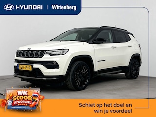 Jeep Compass 4xe 240 PLUG-IN HYBRID ELECTRIC S | LEDER | 19'' LM VELGEN | TWO TONE | CRUISE ADAPT. | CLIMA | CAMERA | 4WD | DODEHOEKSPIEGELS | AUTOMAAT | PLUG-IN | HYBRID |