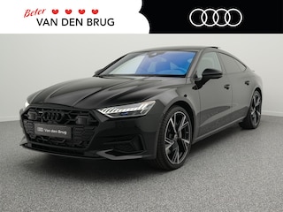 Audi A7 Sportback 50 TFSI e quattro Pro Line S 299 pk | HD Matrix laser led | Adaptief onderstel | HUD | B&O | Panoramadak | Rode stiksels | Verw. voorruit | Elektr. verstl. voorstoel + memory | Nachtzicht | 360° camera | Stoelverw. v+a |