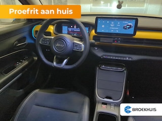 Jeep Avenger Summit 54 kWh Stoelverwarming | Panoramadak | Climate | Adaptive Cruise | Elektrische Achterklep | 11 kW lader | Achteruitrijcamera | Apple Carplay/Android Auto|telefoonintegratie premium