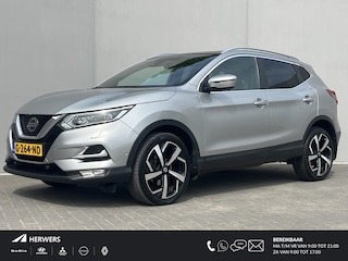 Nissan Qashqai 1.3 DIG-T Tekna + / Dealeronderhouden / Panorama Dak / Cruise Control / Airco / Bestuurdersstoel Met Geheugen / Stoelverwarming / Apple Carplay&Android Auto / Navigatie / Dode Hoek Detectie / 360 Camera / Parkeersensoren /