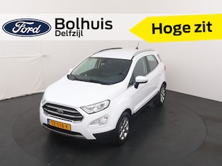 Ford Ecosport EcoBoost 125 pk Titanium | Trekhaak | Navi | Clima | Cruise | LMV | Parkeersens.| Half leer | 100% dealer onderh.