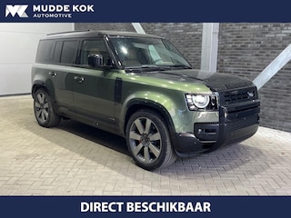 Land Rover Defender 2.0 P300e 110 X | FACELIFT | ClearSight | Meridian Surround | Trekhaak | Luchtvering | Koelbox | Panoramadak | 22 Inch