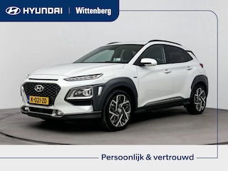 Hyundai Kona 1.6 GDI HEV PREMIUM | TREKHAAK | LEDER | NAVI | CLIMA | CRUISE ADAPT. | CAMERA | 18'' LM VELGEN | APPLE CAR PLAY & ANDROID AUTO | STOEL- & STUURVERWARMING |