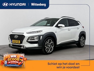 Hyundai Kona 1.6 GDI HEV PREMIUM | TREKHAAK | LEDER | NAVI | CLIMA | CRUISE ADAPT. | CAMERA | 18'' LM VELGEN | APPLE CAR PLAY & ANDROID AUTO | STOEL- & STUURVERWARMING |