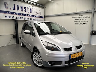 Mitsubishi Colt 1.5 Sky Airco is perfect! | Lederen stuurwiel | Lichtmetalen velgen 16" | Radio-CD/MP3 speler
