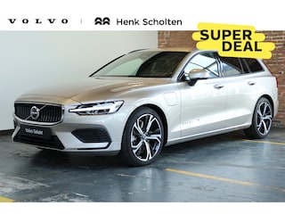 Volvo V60 T6 Plug-in hybrid AWD Essential | Lederen bekleding | BLIS | Parkeersensoren voor + achter | 19'' Lichtmetalen velgen | Stoelverwarming | Google Infotainment | Cruise control adaptief | Parkeercamera