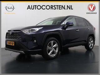 Toyota RAV4 2.5I Hybrid Leder+Verwarming+Memory Adap.Cruise Navi Camera Ecc Apple Carplay Android Auto Miracast™ Elek.Achterklep Active Stuur+Voorruit+Achterbankverwarming Keyless Lane Assist Privacy Glas Lmv Elek.Stoel Bluetooth Led