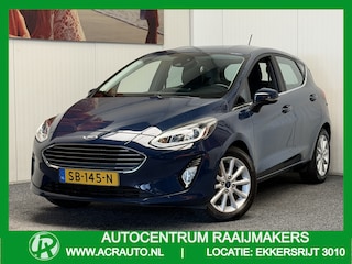 Ford Fiesta 1.0 ECOBOOSTER TITANIUM NAVIGATIE CRUISE CONTROL STOEL,STUUR, VOORRUITVERWARMING RIJSTROOKSENSOREN 16" LICHTMETALEN VELGEN ZEER MOOI !!