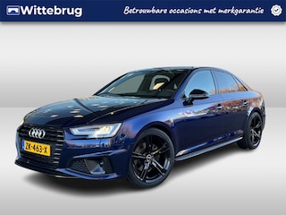 Audi A4 Limousine 40 TFSI 190PK Sport S line black edition / Parkeersensoren / Getint glas / Navigatie / Lederen bekleding / 19'' LMV