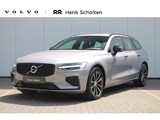 Volvo V60 T6 Automaat Plug-in hybrid AWD Plus Dark | Adaptive Cruisecontrol| Blind Spot | 360 Camera | Premium Audio by Harman/Kardon | Semi Elektr. Trekhaak | Stoelverwarming voor & achter | Stuurverwarming|Electrisch bedienbare voorstoelen.