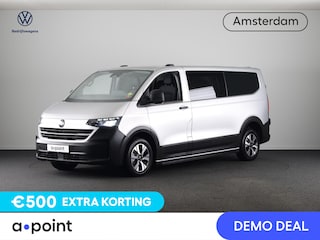 Volkswagen Transporter 2.0 TDI L2H1 30 4MOTION PanAmericana 170Pk Automaat DC Dubbele cabine | Verlengde garantie | Lederen bekleding | Trekhaak | Navigatie |
