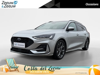 Ford Focus Wagon 1.0 EcoBoost Hybrid ST Line X | Automaat | Adaptief cruise control | Dodehoek detectie | Panorama dak | Draadloos opladen mobiel | Parkeersensoren voor en achter | Achteruitrijcamera | 17" lichtmetalen velgen | Privacy glas |