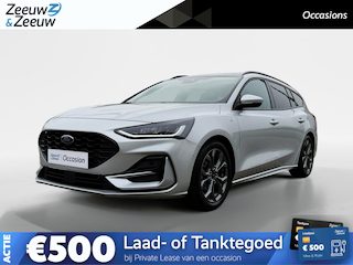 Ford Focus Wagon 1.0 EcoBoost Hybrid ST Line X | Automaat | Adaptief cruise control | Dodehoek detectie | Panorama dak | Draadloos opladen mobiel | Parkeersensoren voor en achter | Achteruitrijcamera | 17" lichtmetalen velgen | Privacy glas |