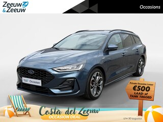 Ford Focus Wagon 1.0 EcoBoost Hybrid ST Line X | NL auto | Dealer onderhouden | 155 pk |  Automaat | Dodehoek detectie | Adaptief cruise control | Winter pack | Parkeersensoren voor en achter | Achteruitrijcamera | Elektrische achterklep | B&O audio | 18" lichtmetalen velgen |