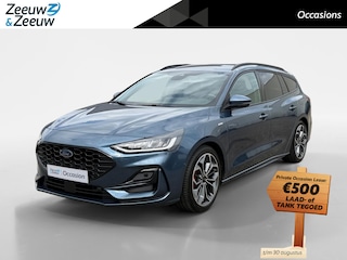 Ford Focus Wagon 1.0 EcoBoost Hybrid ST Line X | NL auto | Dealer onderhouden | 155 pk |  Automaat | Dodehoek detectie | Adaptief cruise control | Winter pack | Parkeersensoren voor en achter | Achteruitrijcamera | Elektrische achterklep | B&O audio | 18" lichtmetalen velgen |