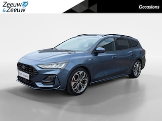 Ford Focus Wagon 1.0 EcoBoost Hybrid ST Line X | NL auto | Dealer onderhouden | Adaptief cruise control | Dodehoek detectie | Winter pack | Elektrische achterklep | Parkeersensoren voor en achter | Achteruitrijcamera | Navigatie | Apple carplay & android auto | 18" lichtmetalen velgen | 12 maanden garantie |