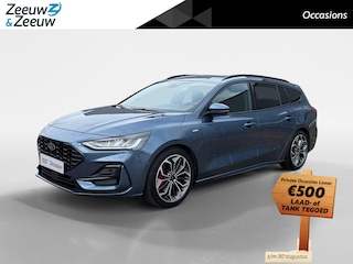 Ford Focus Wagon 1.0 EcoBoost Hybrid ST Line X | NL auto | Dealer onderhouden | Adaptief cruise control | Dodehoek detectie | Winter pack | Elektrische achterklep | Parkeersensoren voor en achter | Achteruitrijcamera | Navigatie | Apple carplay & android auto | 18" lichtmetalen velgen | 12 maanden garantie |