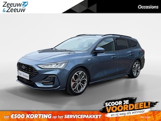 Ford Focus Wagon 1.0 EcoBoost Hybrid ST Line X | NL auto | Dealer onderhouden | Adaptief cruise control | Dodehoek detectie | Winter pack | Elektrische achterklep | Parkeersensoren voor en achter | Achteruitrijcamera | Navigatie | Apple carplay & android auto | 18" lichtmetalen velgen | 12 maanden garantie |