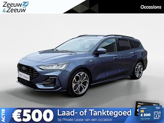 Ford Focus Wagon 1.0 EcoBoost Hybrid ST Line X | NL auto | Dealer onderhouden | Adaptief cruise control | Dodehoek detectie | Winter pack | Elektrische achterklep | Parkeersensoren voor en achter | Achteruitrijcamera | Navigatie | Apple carplay & android auto | 18" lichtmetalen velgen | 12 maanden garantie |