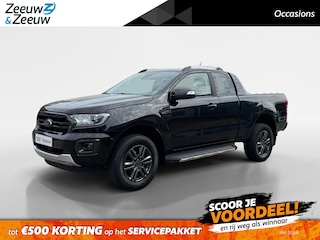 Ford Ranger 2.0 EcoBlue Wildtrak Supercab | NL auto | Dealer onderhouden | 213 pk | Trekhaak | Automaat | Rollertop | Stoelverwarming | Achteruitrijcamera | Parkeersensoren voor en achter | Adaptief cruise control | Apple carplay & Android auto |