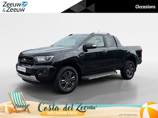 Ford Ranger 2.0 EcoBlue Wildtrak Supercab | NL auto | Dealer onderhouden | 213 pk | Trekhaak | Automaat | Rollertop | Stoelverwarming | Achteruitrijcamera | Parkeersensoren voor en achter | Adaptief cruise control | Apple carplay & Android auto |