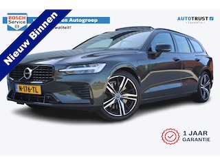 Volvo V60 2.0 T8 Recharge AWD R-Design | Incl. 12 maanden garantie | Pilot assist | Harman/Kardon audio | Memory seats | Stoel/stuurverwarming | Uitklapbare trekhaak | Schuif/kantel dak | Apple carplay/Android auto |