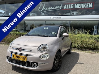 Fiat 500 1.2 Star Powder Pink Glazen panoramadak - Climate control - Parkeersensor achter - Cruise control - Mistlampen - Licht metalen velgen 16 inch - Bluetooth - Radio - Stuur multifunctioneel - Elektrische ramen - Lederen bekleding - Extra getint glas achter