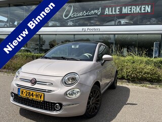 Fiat 500 1.2 Star Powder Pink Glazen panoramadak - Climate control - Parkeersensor achter - Cruise control - Mistlampen - Licht metalen velgen 16 inch - Bluetooth - Radio - Stuur multifunctioneel - Elektrische ramen - Lederen bekleding -  Extra getint glas achter