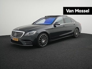 Mercedes-Benz S-klasse 560 4Matic Lang Premium Plus VERWACHT !!! | LUCHTVERING | AMG EXTERIEUR | LEDER | AMBIANTE | PANORAMADAK | ADAPTIEVE CRUISE | BURMESTER | STOELKOELING & VERWARMING | MEMORY | CAMERA | NAVIGATIE | ELEKTRISCHE STOELEN | 12 MAANDEN BOVAG GARANTIE |