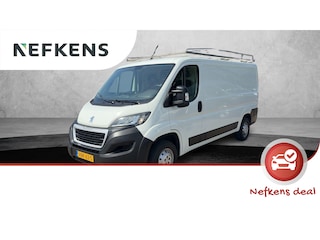 Peugeot Boxer 330 140pk L2H1 Premium | Imperiaal | 3 Persoons | Airco | Zijruit rechts | Vloerafwerking