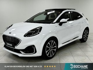 Ford Puma 1.0 EcoBoost Hybrid ST-Line Vignale ELEKTRISCH PANORAMADAK | AFNEEMBARE TREKHAAK | LEDEREN BEKLEDING | COMPLETE AUTO!