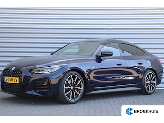 BMW 4-serie GRAN COUPÉ 420I 184PK HIGH EXECUTIVE M-SPORT AUTOMAAT / NAVI / LEDER / FULL-LED / CLIMA / PDC / 18" LMV / CAMERA / PANO. DAK / KEYLESS / M-SPORT SEATS / HARMAN KARDON / WEGKLAP. TREKHAAK / WINTERPAKKET / NIEUWSTAAT !!
