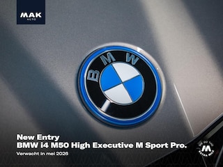 BMW i4 M50 High Executive M Sport Pro, M Performance, pano, M stoel, H/K, Laser, 20", leder, privacy