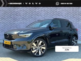 Volvo XC40 Recharge Ultimate 70 kWh | 20" | Black Pack | Onderkanten in kleur | Panoramisch Schuif-/kanteldak | Harman/Kardon | Nubuck | 360 Camera | Power Seats | Stoel & Stuurverwarming | Adaptive Cruise Control | BLIS |