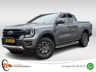 Ford Ranger 2.0 Super Cab EcoBlue Wildtrak | Trekhaak 3.5T | ACC | 360 Cam | Rollertop | Leder