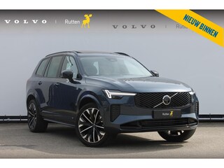Volvo XC90 T8 455PK Autom Plug-in hybrid AWD Ultra Dark Luchtvering / Massagefunctie voorstoelen / Semi elektrisch wegklapbare trekhaak / Gelamineerd glas / Stoelventilatie / 21" lichtmetalen velgen
