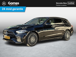 Mercedes-Benz C-klasse Estate 300 e Business Solution AMG | Night Pakket | Panoramadak | 360° Camera | Dodehoekassistent | Verkeersbordenassistent | Elektrisch Verstelbare Stoelen + Memory | Stoelverwarming | Sfeerverlichting | Apple CarPlay | Android Auto | Elektrische Achterklep | Elektrisch Inklapbare Buitenspiegels | Parkeersensoren