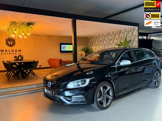 Volvo V60 2.4 D6 Twin Engine R-Design|Plug-in Hybrid | Leder|Memory|Schuifdak|Trekhaak 1.800kg trekgewicht|Rijklaar