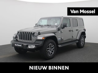 Jeep Wrangler 2.0T Sahara 4xe 380pk | Lederen Bekleding | Stoel & Stuurverwarming | Camera | Navigatie | Climate Controle | Hardtop |