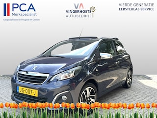 Peugeot 108 1.2 Benzine ! Allure TOP ! * Cabrio Dak * Zwart Leder Interieur * Stoelverwarming * L.M. Velgen * Vierseizoenenbanden * Achteruitrij Parkeer Camera *