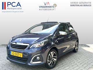 Peugeot 108 1.2 Benzine ! Allure TOP ! * Cabrio Dak * Zwart Leder Interieur * Stoelverwarming * L.M. Velgen * Vierseizoenenbanden * Achteruitrij Parkeer Camera *