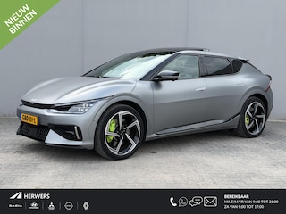 Kia EV6 GT AWD 77.4 kWh / 585PK / Fabrieksgarantie tot 06-2031 & 150.000km / SOH 100% / Panormadak Schuifdak / Dealer Onderhouden / Eerste Eigenaar / HUD / Meridian Audio / 360 Camera / Sport & Kuipstoelen / CCS Snelladen / Elektr. Achterklep / Stoel Verwarming / Stuurwiel Verwarming / Achterbank Verwarming / NAP / DAB /