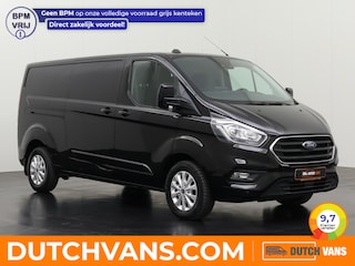 Ford Transit Custom 2.0TDCI 130PK Automaat Lang Limited | 2xSchuifdeur | Navigatie | Multimedia | Airco | Cruise | 3-Zits | Betimmering