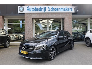 Mercedes-Benz A-klasse 180 Lease Edition Plus PANO STOELVERW. HALF-LEER CAMERA NL-AUTO ZWARTE-HEMEL NAVI CRUISE CLIMA KEYLESS-START 2XPDC 18''LMV