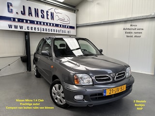 Nissan Micra 1.4 Clair Prachtige auto! | Airco | Elektrische ramen voor | Metaalkleur